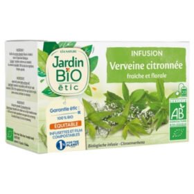 JARDIN BIO – Infusion Verveine Citronnée Fraîche Et Florale Bio – 20u