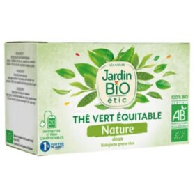 JARDIN BIO – Thé Vert Equitable Doux Bio – 20u