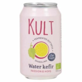 KULT KÉFIR – D&rsquo;eau Gazeuse Passion Et Houblon Bio – 330ml