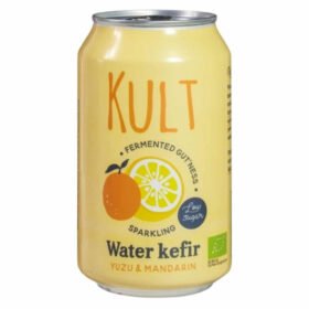 KULT KÉFIR – D&rsquo;eau Gazeuse Yuzu Et Madarine Bio – 330ml
