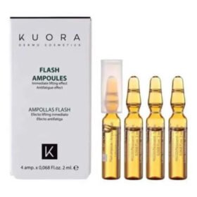 KUORA – (facial Line) Ampoules Flash Effet Lifting Immédiat – 4x – 2ml