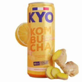 KYO – Kombucha Citron Et Gingembre Thé Vert Séncha Fermenté Bio – 330ml