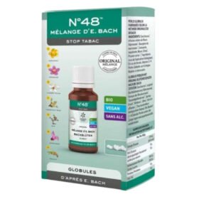 LEMON PHARMA – N°48 Mélange D&rsquo;e Bach Stop Tabac Globules Bio – 20g