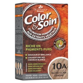 LES 3 CHÊNES – Color & Soin Coloration Cheveux Permanente Aux Extraits Végétaux – 10a – Blond Clair Cendré