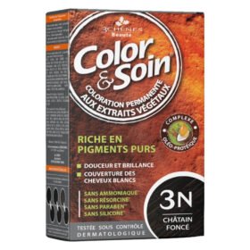 LES 3 CHÊNES – Color & Soin Coloration Cheveux Permanente Aux Extraits Végétaux – 3n – Châtain Foncé