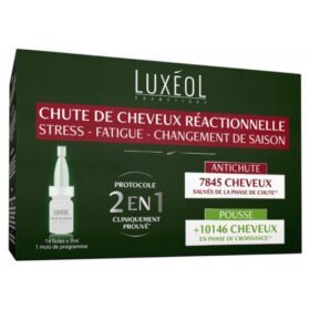 LUXÉOL – Anti-chut Reactionnelle 2en1 14 Fioles X – 7ml