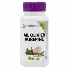 MGD NATURE – Détente Ail, Oilivier Et Aubépine – 120 Gélules