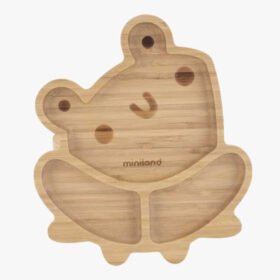 MINILAND – Assiette En Bois Grenouille – 1u