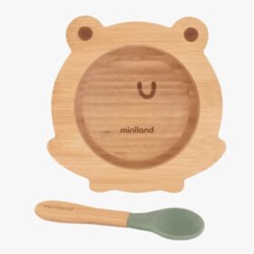 MINILAND – Bol Et Cuillère En Bois Grenouille – 1u