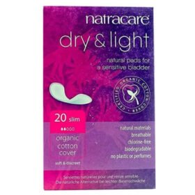 NATRACARE – Serviettes Dry Et Light Pour Vessie Sensible – Slim – Bio – 20u