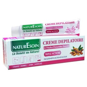 NATURESOIN – Crème Dépilatoire À L&rsquo;huile D&rsquo;amandes Douces Triple Action – 50ml