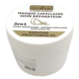 NATURESOIN – Masque Capilaire Soin Reparateur 3en1 Kératine Provitamine B5 – 250ml