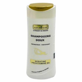 NATURESOIN – Shampoing Doux Réparateur Fortifiant Kératine Provitamine B5 – 250ml