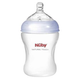 NUBY – Biberon Natural Touch 0mois+ Bleu – 240ml (nt67028) – 1u