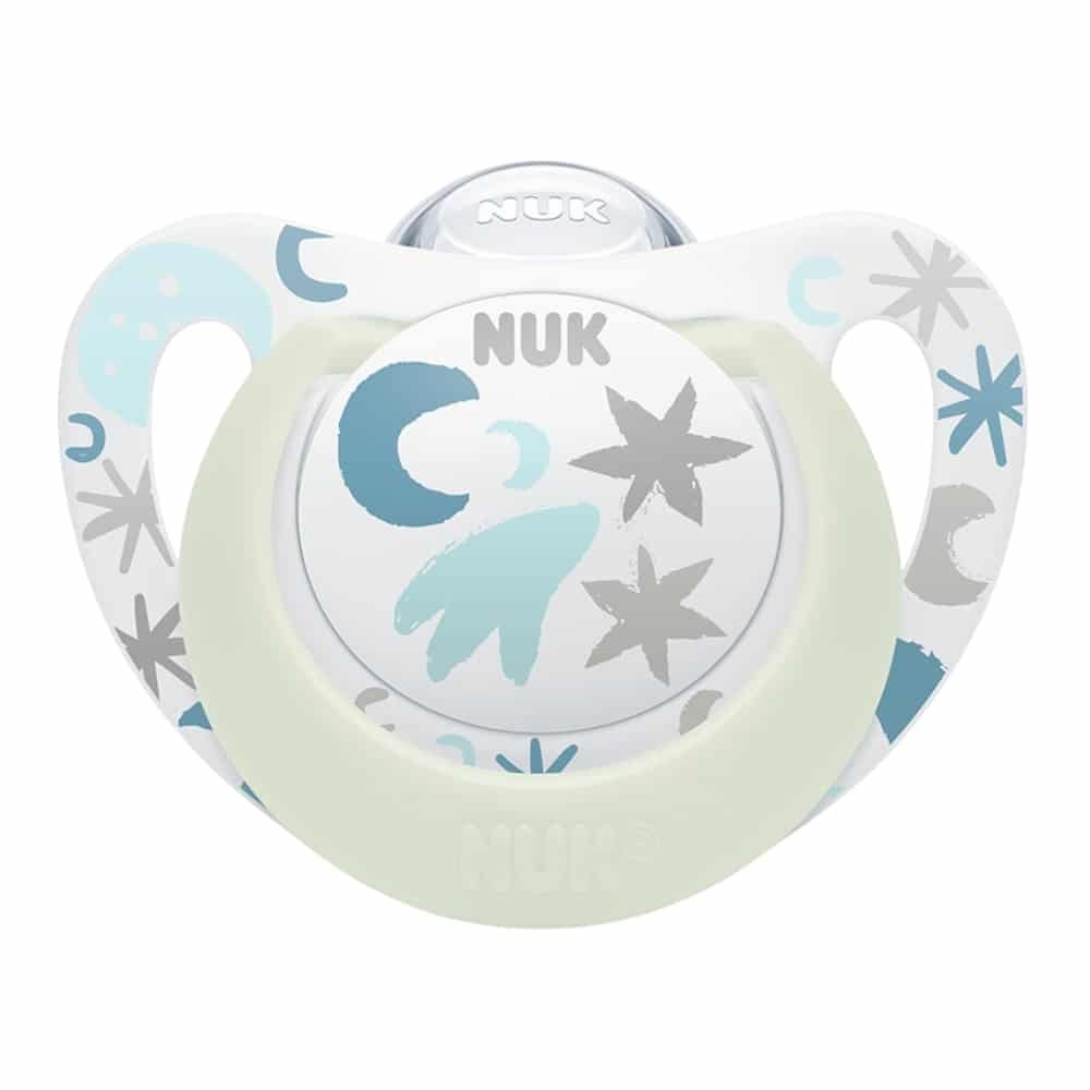 NUK – Sucette Star Night 0-6mois – 1u