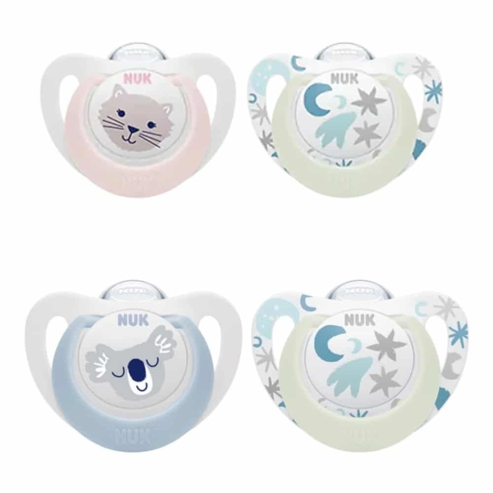 NUK – Sucette Star Night Et Day 0-6mois – 2u