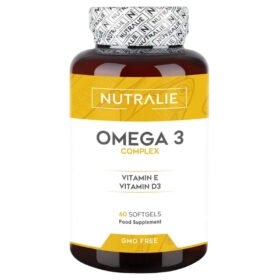 NUTRALIE – Oméga 3 Complexe Vitamine E Et D3 – 60 Gélules