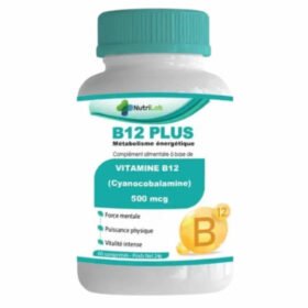 NUTRILAB – B12 Plus Cyanocobalamine 500mcg – 60 Comprimés