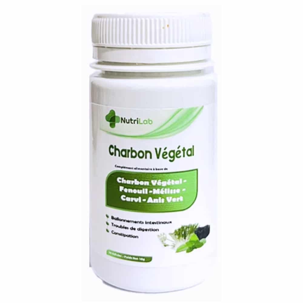 NUTRILAB – Charbon Végétal, Fenouil, Mélisse, Carvi Et Anis Vert – 30 Gélules