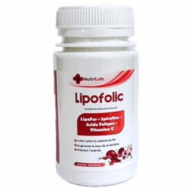NUTRILAB – Lipofolic Fer, Spiruline, Acide Folique Et Vitamine C – 30 Gélules