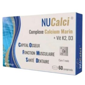 NUTRILAIR – Nucalci Complexe Calcium Marin + Vit K2 Et K3 Capital Osseux, Fonction Musculaire Et Santé Dentaire – 60 Comprimés