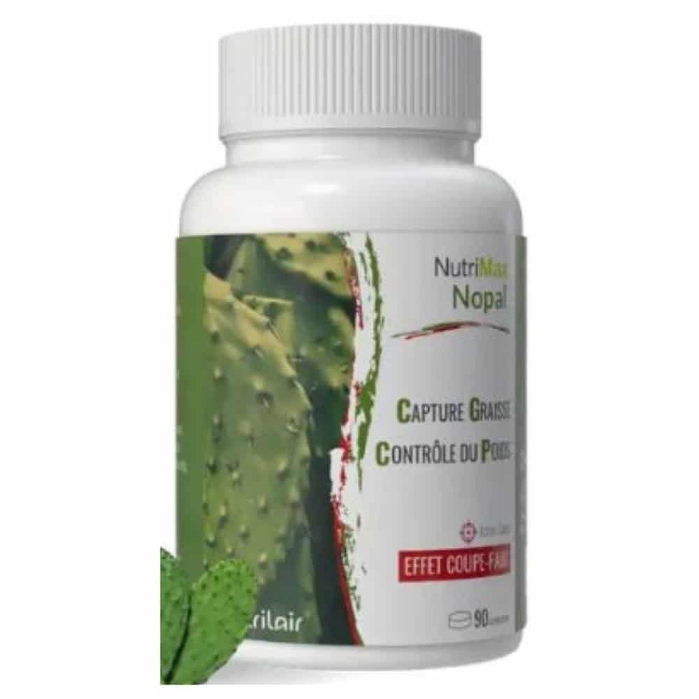 NUTRILAIR – Nutrimax Nopal Contrôle Du Poids Effet Coupe-faim – 90 Comprimés