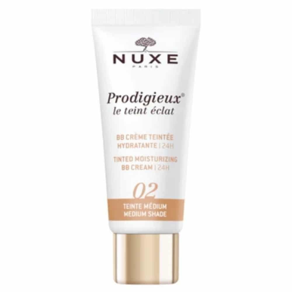NUXE – Prodigieux Le Teint Eclat BB Crème Hydratante 24h Teinte 02 Medium – 30ml
