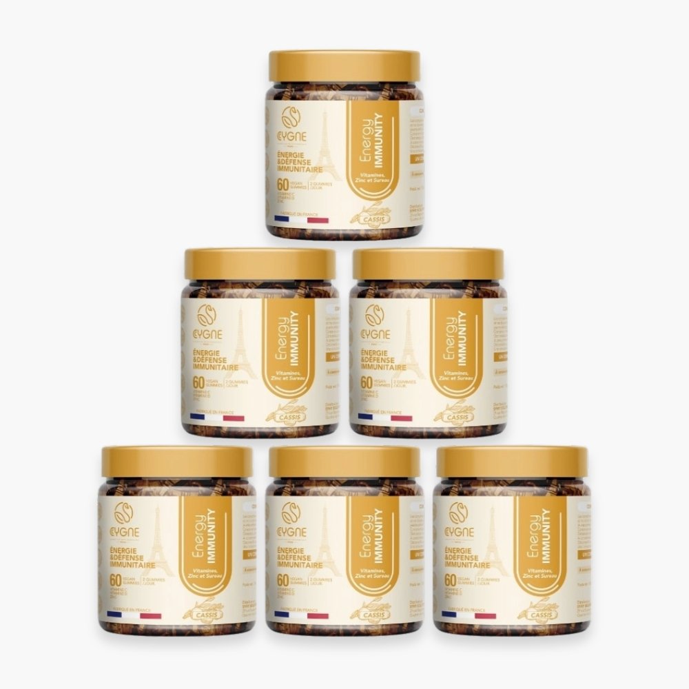 🎁 OFFRE -15%🎁 CYGNELAB Energy Immunity Vitamines Zinc Et Sureau Défense Immunitaire Cassis – 60×6 Gummies