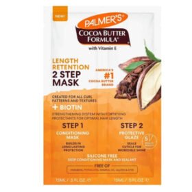 PALMER&rsquo;S – Length Retention Masque Capillaire 2 Etapes Cacao Et Biotine – 60g