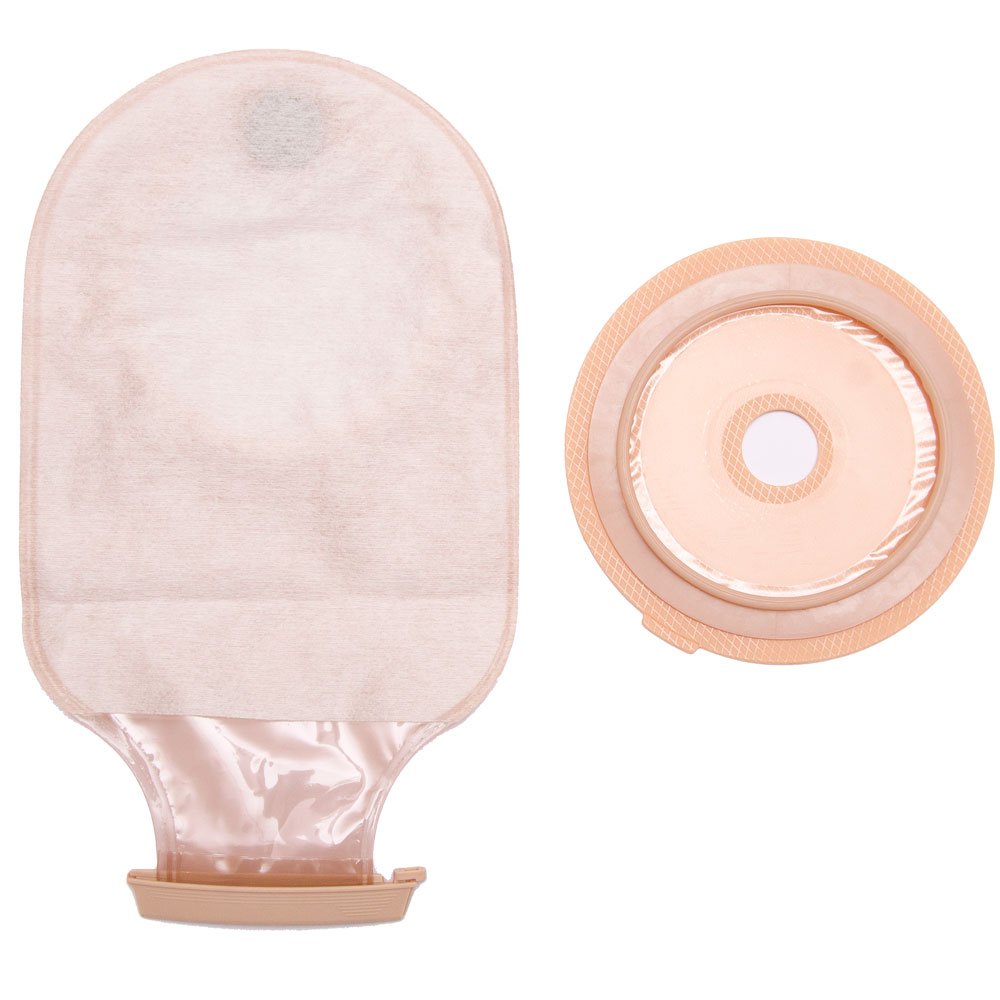 Poche de colostomie vidangeable en 2 pièces
