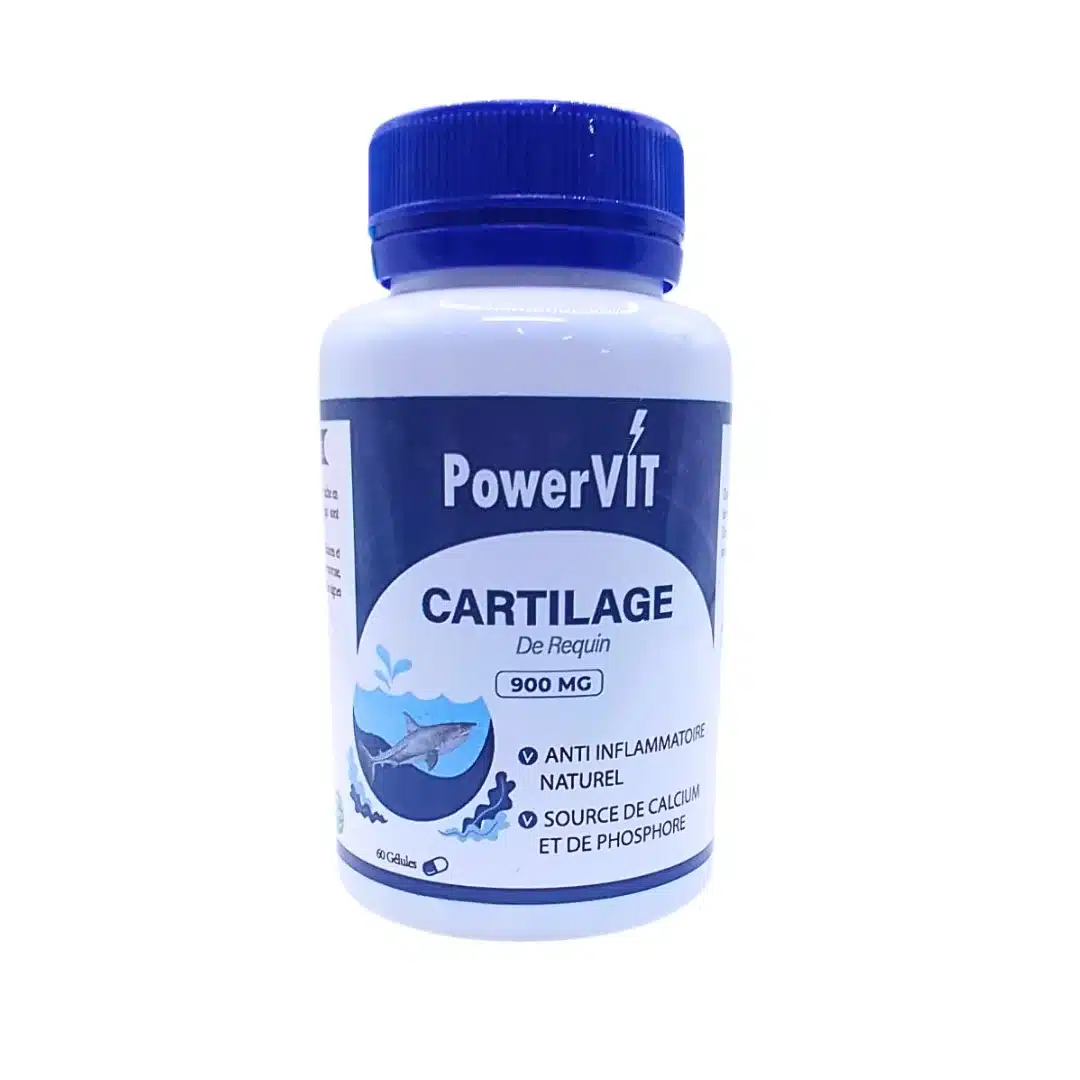 POWERVIT – Crtilage De Requin 900mg 60 Gelules
