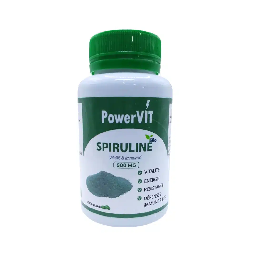 POWERVIT – Spiruline 500mg 120 Comprimes
