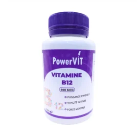 POWERVIT – Vitamine B12 500mcg 60 Gelules