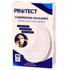 Compresse Oculaire Stérile avec Bord Adhésif