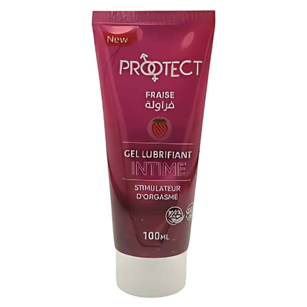 PROTECT – Nature Gel Lubrifiant Intime Stimulateur D’orgasme Arôme Fraise – 100ml