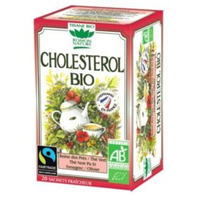 ROMON NATURE – Tisane Cholesterol Reine Des Prés, Thé Vert, Thé Noir Pu Er, Fenugrec Et Olivier Sachets Bio – 20u