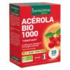 SANTARÔME – Bio Acérola 1000 Tonifiant 180mg De Vitamine C Goût Fruits Rouges – 20 Comprimés