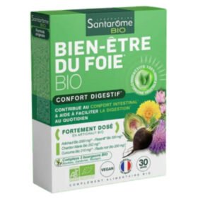 SANTARÔME – Bio Bien Être Du Foie Confort Digestif – 30 Gélules