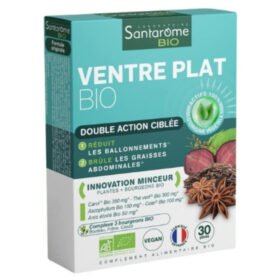 SANTARÔME – Bio Ventre Plat Double Action Ciblée – 30 Gélules