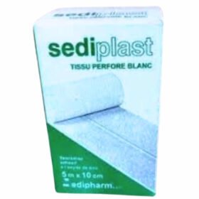 SEDIPLAST – Tissu Perforé Blanc 5m X 10cm – 1u
