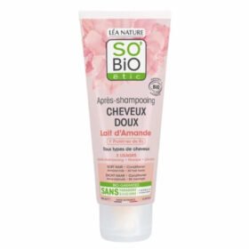 SO BIO – Après-shampoing Cheveux Doux Lait D&rsquo;amande Et Protéine De Riz Bio – 200ml