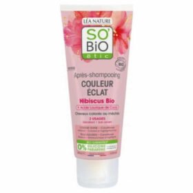 SO BIO – Après-shampoing Couleur Eclat Hibiscus Bio Et Acide Laurique De Coco Bio – 200ml