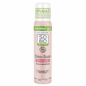 SO BIO – Déo-soin Déodorant Eco-spray Amande Anti-traces Peau Sensible 24h Bio – 100ml