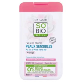 SO BIO – Douche-crème Peau Sensible Jus D&rsquo;aloe Vera Protège Bio – 450ml