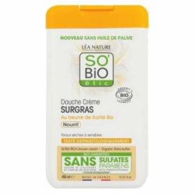 SO BIO – Douche-crème Surgras À L&rsquo;huile De Karité Nourrit Bio – 450ml