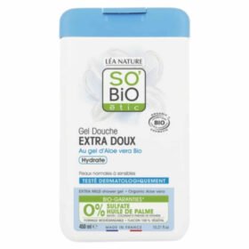 SO BIO – Gel-douche Hydratant Extra-doux Gel D&rsquo;aloe Vera Bio – 450ml