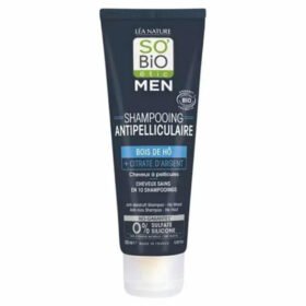 SO BIO – Men Shampoing Antipelliculaire Bois De Hô Et Citrate D&rsquo;argent Bio – 250ml
