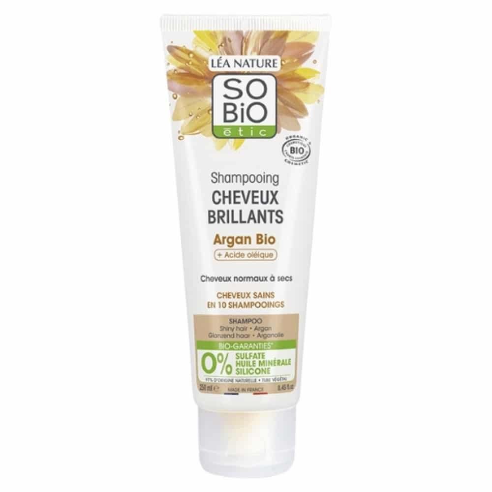 SO BIO – Shampoing Cheveux Brillants Argan Et Acide Oléique Bio – 250ml
