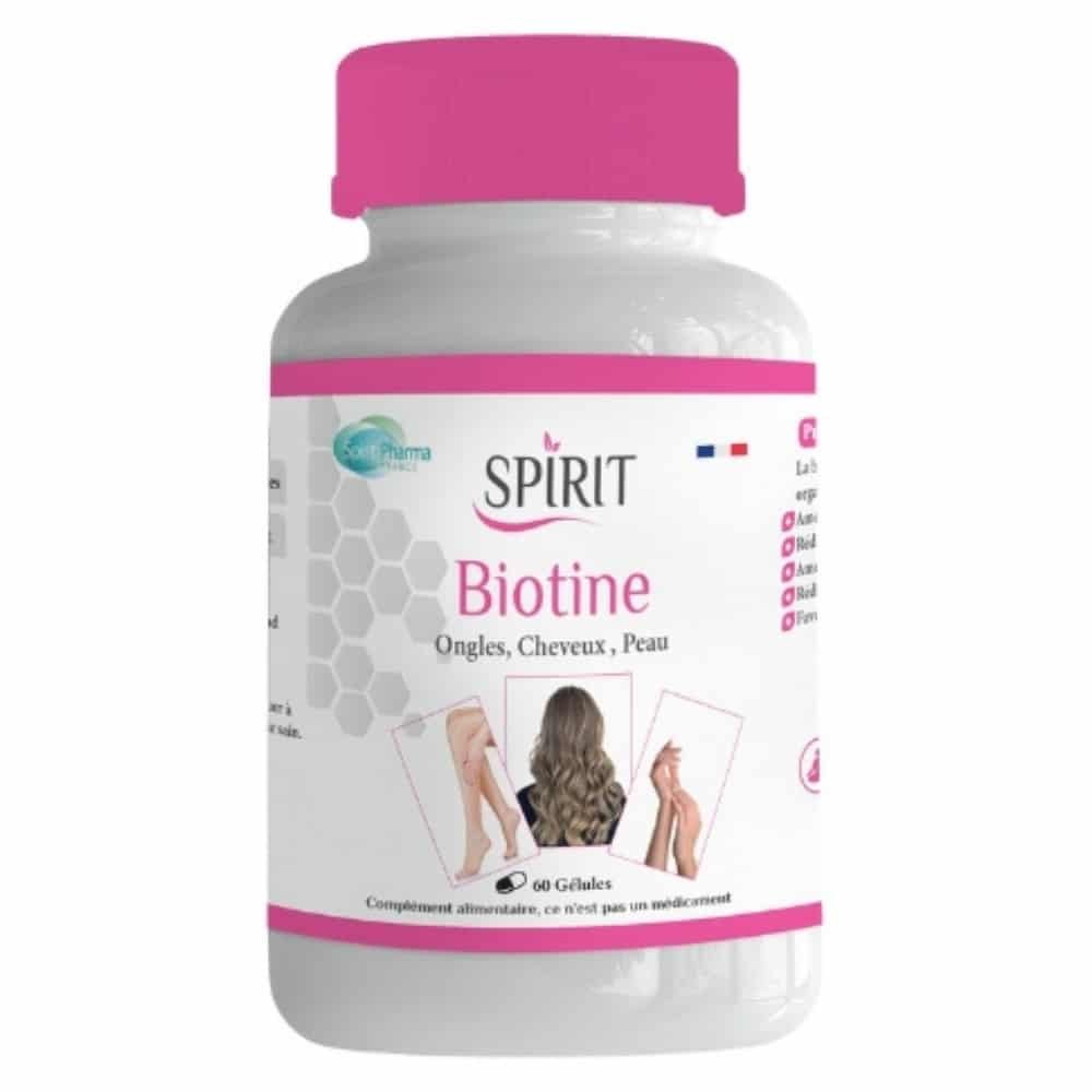SPIRIT PHARMA – Biotine Ongles, Cheveux Et Peu – 60 Gélules
