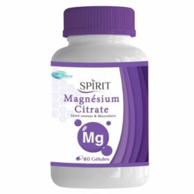 SPIRIT PHARMA – Magnésium Citrate Santé Osseuse Et Musculaire – 60 Gélules
